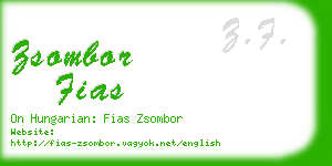 zsombor fias business card